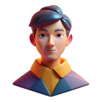 dramatic classic Portrait of a person composed of geometric shapes, bold, contrasting lighting, cubist style exclusive png