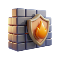 elegant rustic Cyber security firewall protecting data high resolution png