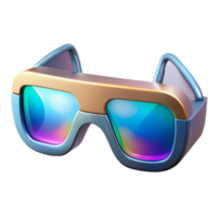 dramatic rustic A pair of augmented reality glasses displaying a holographic interface, reflecting the user's eyes, illuminated by ambient light, in a realistic style premium png