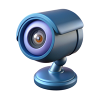 vibrant rustic High-tech security camera with rotating lens high quality png