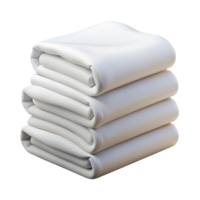 serene traditional A stack of neatly folded, crisp white towels original png