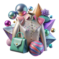 beautiful artistic Fashion Illustration Pop Art Style Isolated for Trendy Graphics genuine png