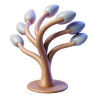 vibrant abstract A tree, minimalist, flowing lines, abstract nature high resolution png