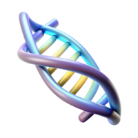 extraordinary modern A DNA double helix, glowing premium png