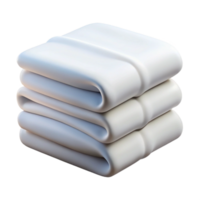 wonderful modern A stack of neatly folded, crisp white towels high resolution png