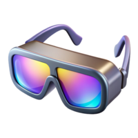 serene rustic A pair of augmented reality glasses displaying a holographic interface, reflecting the user's eyes, illuminated by ambient light, in a realistic style high resolution png