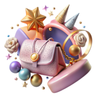 magnificent contemporary Fashion Shape Accessories Isolated for Apparel Styling high resolution png