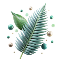 dramatic vintage Fern Frond Isolated for Tropical Design Projects exclusive png