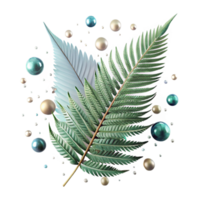 wonderful abstract Fern Leaf Botanical Illustration Transparent Background authentic png
