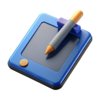 stunning rustic Tablet computer with stylus pen drawing app authentic png