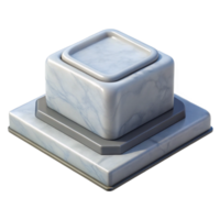 magnificent traditional Statue base, marble, square, high resolution png