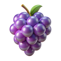 impressive rustic A single grape, glistening with moisture, detailed png