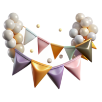 magnificent creative Festive Garland Triangle Flags Birthday Party Transparent high quality png