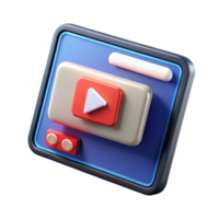 magnificent vintage Tablet computer showing streaming platform authentic png