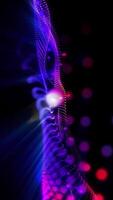 An abstraction of virtual violet waves that excites the imagination and lifts the mood, immersing us in a unique creative atmosphere. video