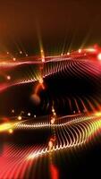 An abstraction of virtual waves in a red hue that excites the imagination and lifts the mood, immersing us in a unique creative atmosphere. video
