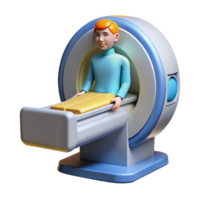 stunning abstract Medical scanner creating a 3D image of a body 4K png