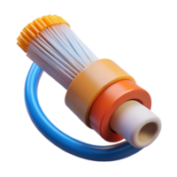 wonderful minimalist Fiber optic cable transmitting data professional png