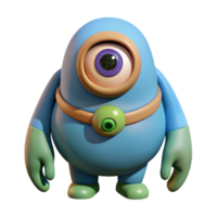 extraordinary creative Cyclops, giant with single eye, scowling, authentic png
