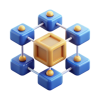 wonderful artistic Blockchain technology distributed ledger illustration genuine png