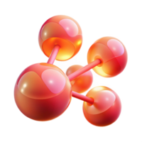 impressive abstract An abstract representation of human connection, using interconnected, glowing orbs in shades of pink and red, with a warm, romantic lighting. Emotional Art style detailed png