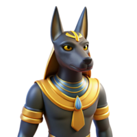 elegant modern Anubis, Egyptian god of the dead premium png