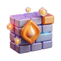 beautiful rustic Firewall Icon Network Security Protection Transparent for Data Privacy original png