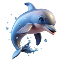 extraordinary contemporary A playful dolphin leaping out of the ocean, water droplets sparkling in the sunlight, captured in a dynamic, photorealistic style high resolution png