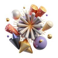 wonderful abstract Fireworks Explosion Effect Cutout for Editing high resolution png