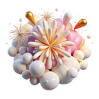 dramatic vintage Fireworks Explosion Overlay Cutout for Photo Editing png