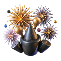 stunning abstract Fireworks Explosion Silhouette Transparent for Dark Backgrounds genuine png