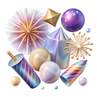 impressive rustic Fireworks Collection Transparent Background Set exclusive png