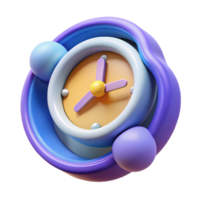 elegant creative A clock, distorted time, abstract concept genuine png