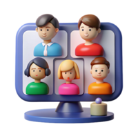 vibrant modern conferencing group call multiple participants original png