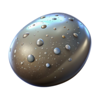magnificent minimalist A smooth river stone, speckled with various minerals, wet and glistening, reflecting light, realistic style exclusive png