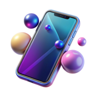 extraordinary contemporary A mobile phone, sleek design, abstract technology authentic png