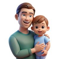 elegant rustic Portrait of a loving parent with a child in their arms, illuminated by soft, natural light, in a heartwarming, family-themed style detailed png