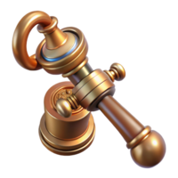 magnificent classic Steampunk lever with an ornate handle and a fulcrum point premium png