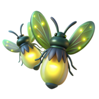 stunning classic A group of fireflies glowing in the dark, magical, ethereal lighting, fantasy art style authentic png