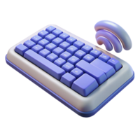 extraordinary modern Wireless keyboard with ergonomic design authentic png