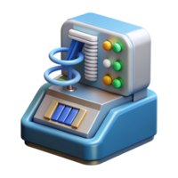 serene vintage DNA sequencing machine analyzing genetic code professional png