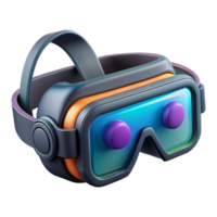 serene abstract Cyberpunk goggles with augmented reality display original png