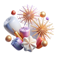 dramatic minimalist Fireworks Transparent for Website Banners high resolution png