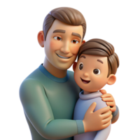 serene traditional Portrait of a loving parent with a child in their arms, illuminated by soft, natural light, in a heartwarming, family-themed style authentic png