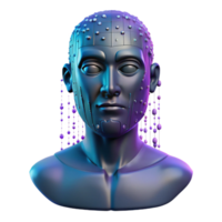beautiful minimalist A stream of binary code forming a human face, digital glitch art style, high contrast lighting detailed png