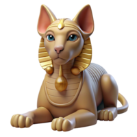 extraordinary abstract Sphinx, enigmatic creature, riddle-posing, high resolution png