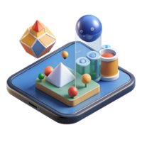 wonderful minimalist Augmented reality app displaying 3D model authentic png