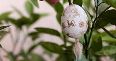 Discover unique ideas for Easter home decor through engaging craftsmanship. Learn how to create handcrafted decorations featuring stunning pysanka eggs that add charm to your celebrations. video