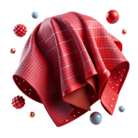 wonderful minimalist Flannel Fabric Texture Red Soft Brushed Isolated authentic png