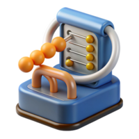 dramatic creative DNA sequencing machine analyzing genetic code genuine png